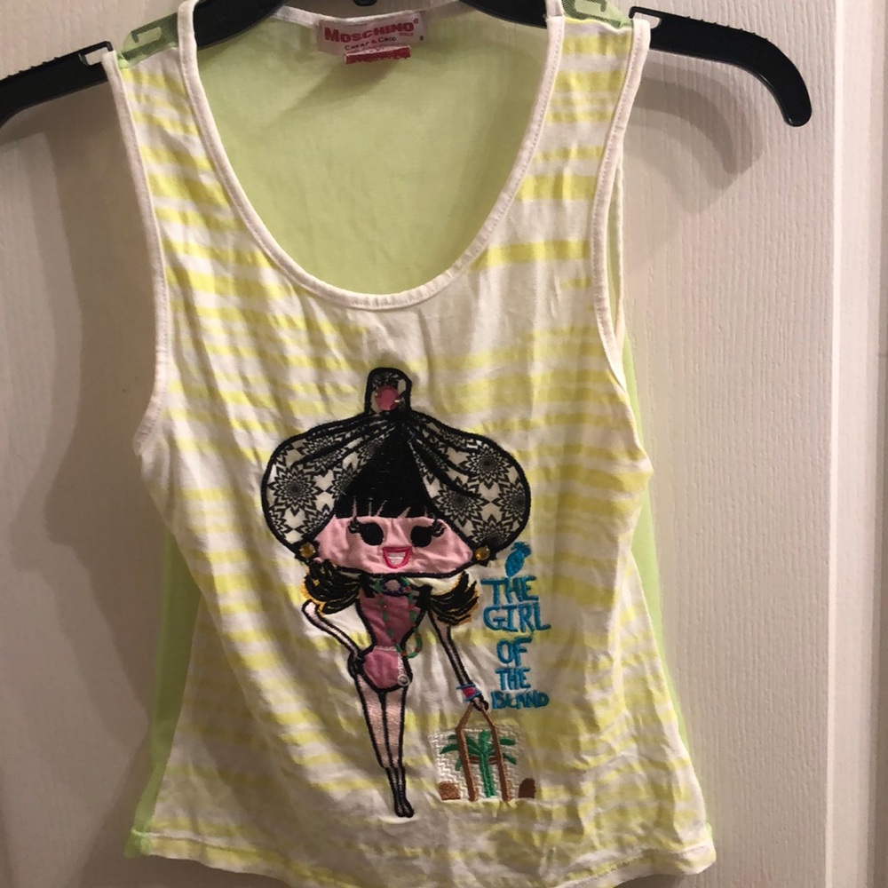 Moschino Neon Mesh Back Tank Top⭐️
